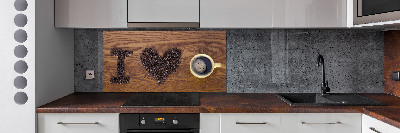 Panel do kuchni I love coffee