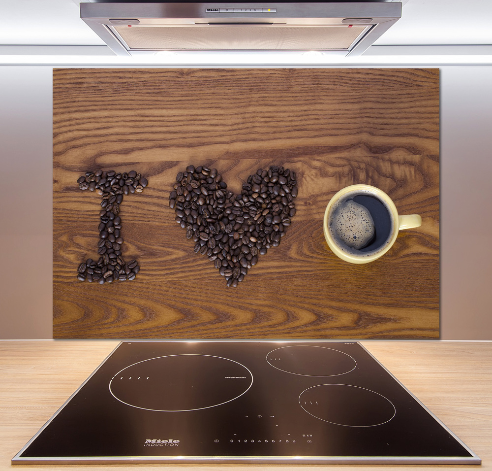 Panel do kuchni I love coffee