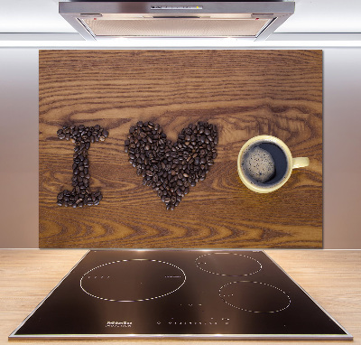 Panel do kuchni I love coffee