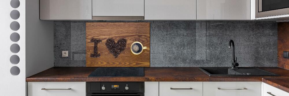 Panel do kuchni I love coffee