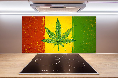 Panel dekor szkło Rasta flaga