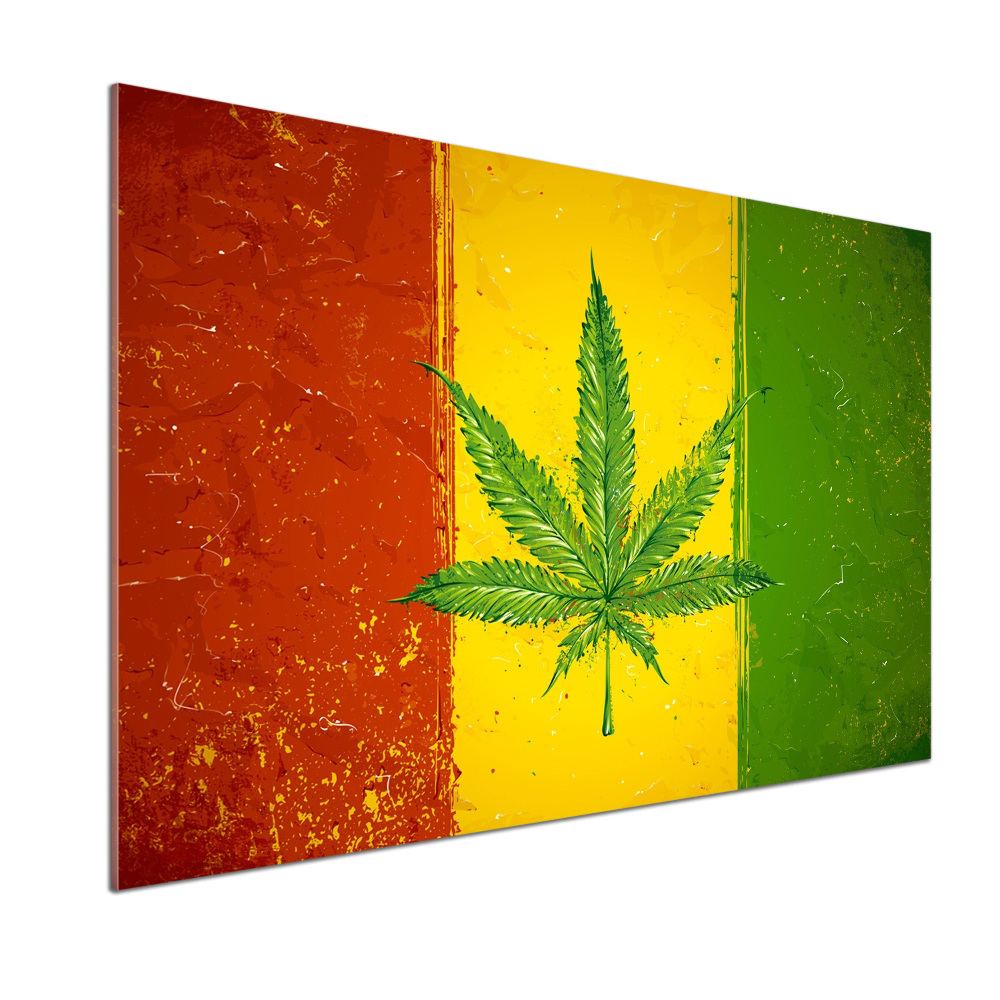 Panel dekor szkło Rasta flaga