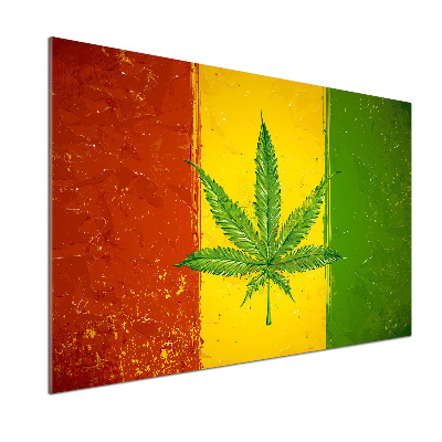 Panel dekor szkło Rasta flaga