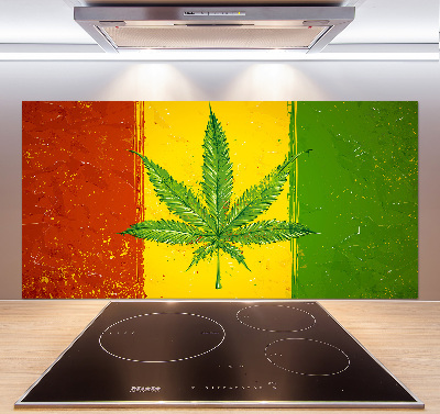 Panel dekor szkło Rasta flaga