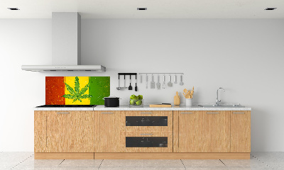 Panel dekor szkło Rasta flaga