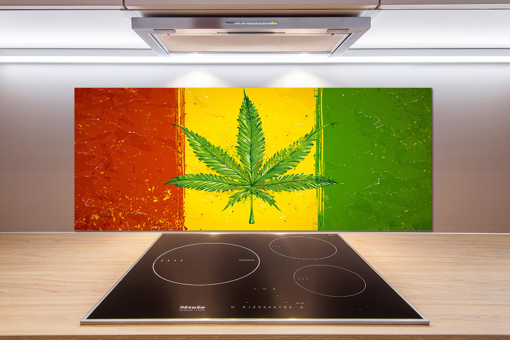 Panel dekor szkło Rasta flaga