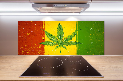 Panel dekor szkło Rasta flaga
