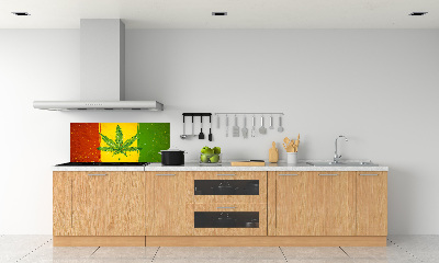 Panel dekor szkło Rasta flaga