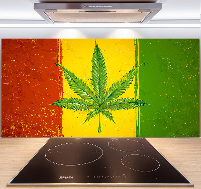 Panel dekor szkło Rasta flaga