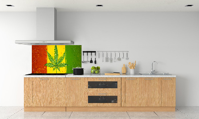 Panel dekor szkło Rasta flaga