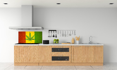 Panel dekor szkło Rasta flaga