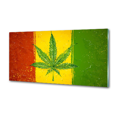 Panel dekor szkło Rasta flaga