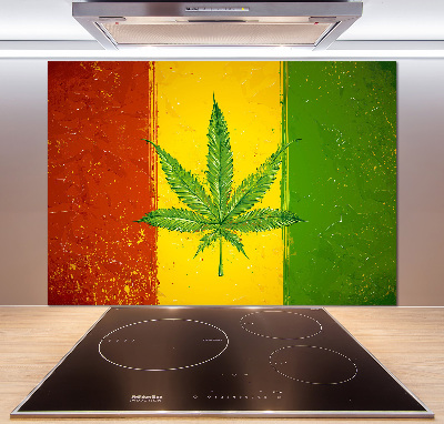 Panel dekor szkło Rasta flaga