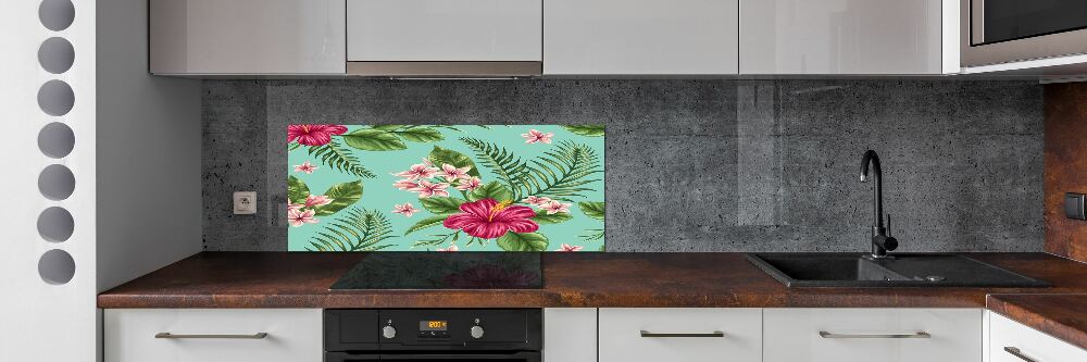 Panel do kuchni Hawajskie kwiaty
