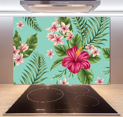 Panel do kuchni Hawajskie kwiaty