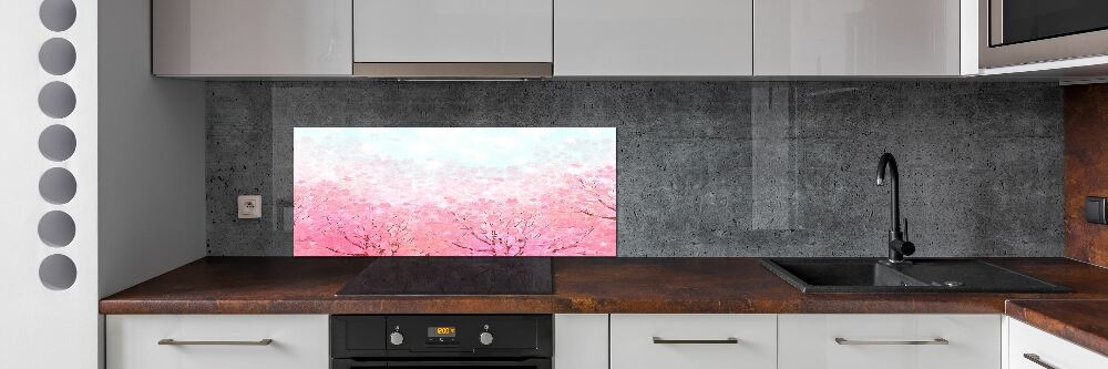 Panel dekor szkło Kwiaty wiśni