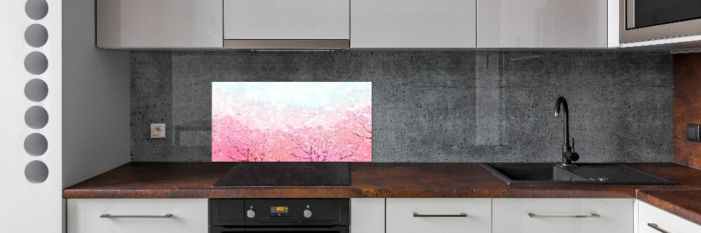 Panel dekor szkło Kwiaty wiśni