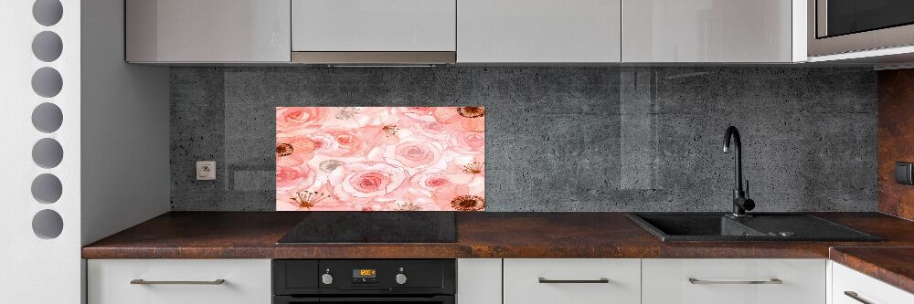 Panel do kuchni Kwiecisty wzór