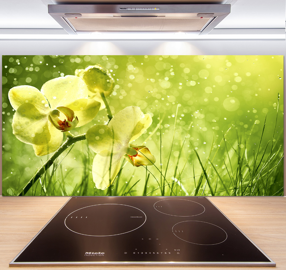 Panel między meble w kuchni Orchidea