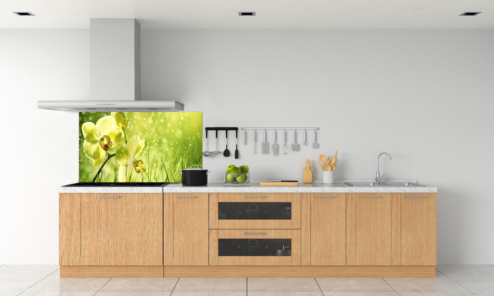 Panel między meble w kuchni Orchidea
