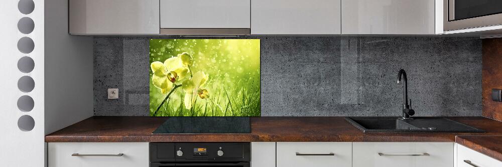 Panel między meble w kuchni Orchidea