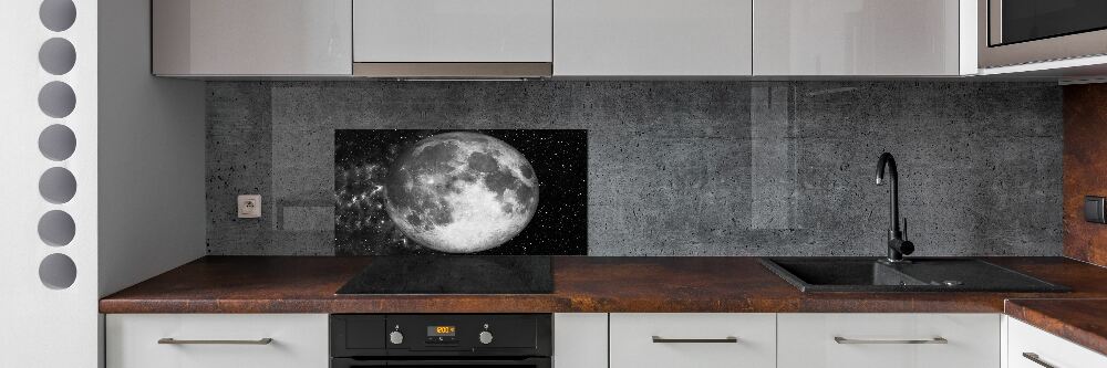 Panel szklany do kuchni Księżyc
