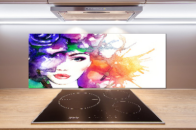 Panel do kuchni Portret kobiety