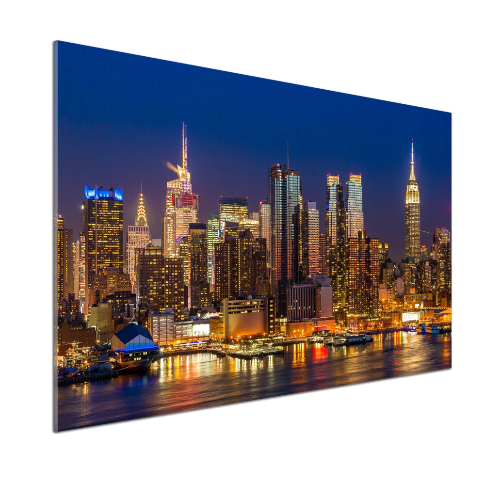 Panel do kuchni Manhattan nocą