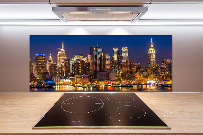 Panel do kuchni Manhattan nocą