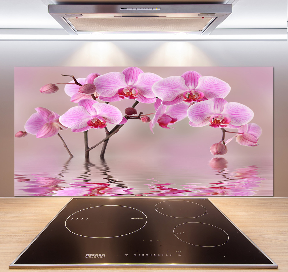 Panel do kuchni Różowa orchidea