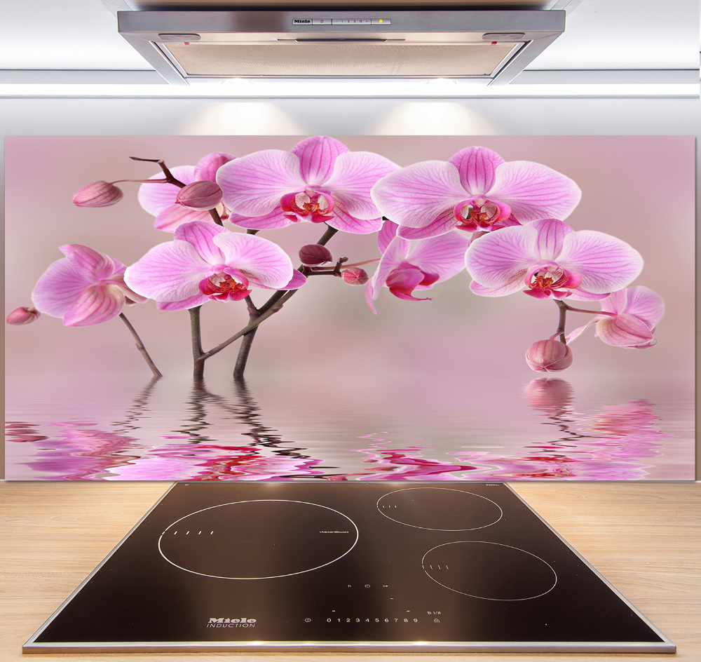 Panel do kuchni Różowa orchidea