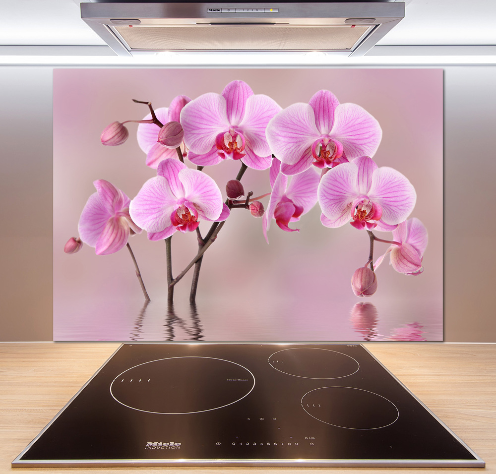 Panel do kuchni Różowa orchidea