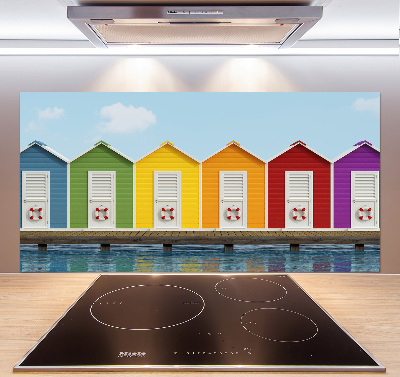 Panel do kuchni Plażowe kabiny