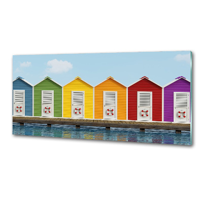 Panel do kuchni Plażowe kabiny