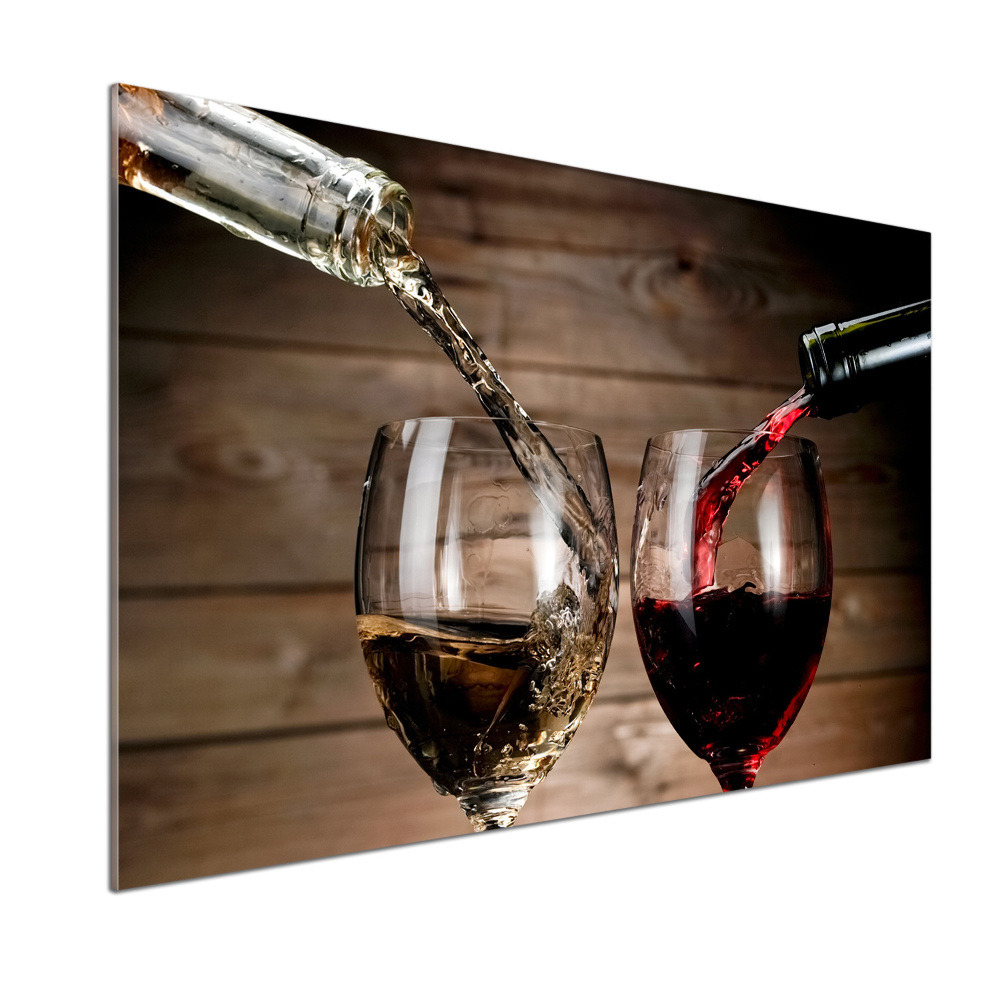 Panel do kuchni Dwa kieliszki wina