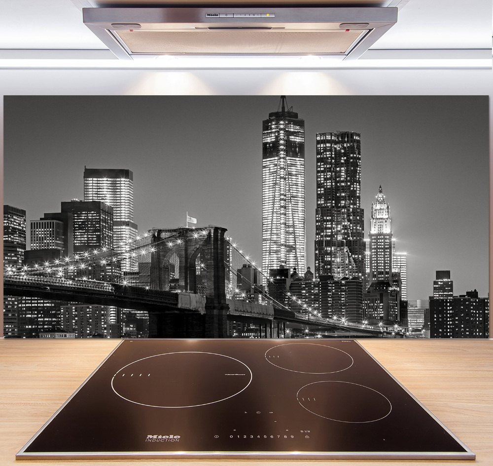Panel do kuchni Manhattan nocą