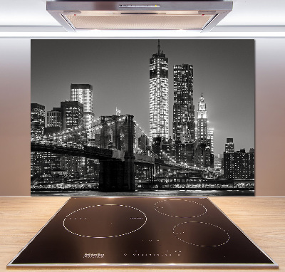 Panel do kuchni Manhattan nocą