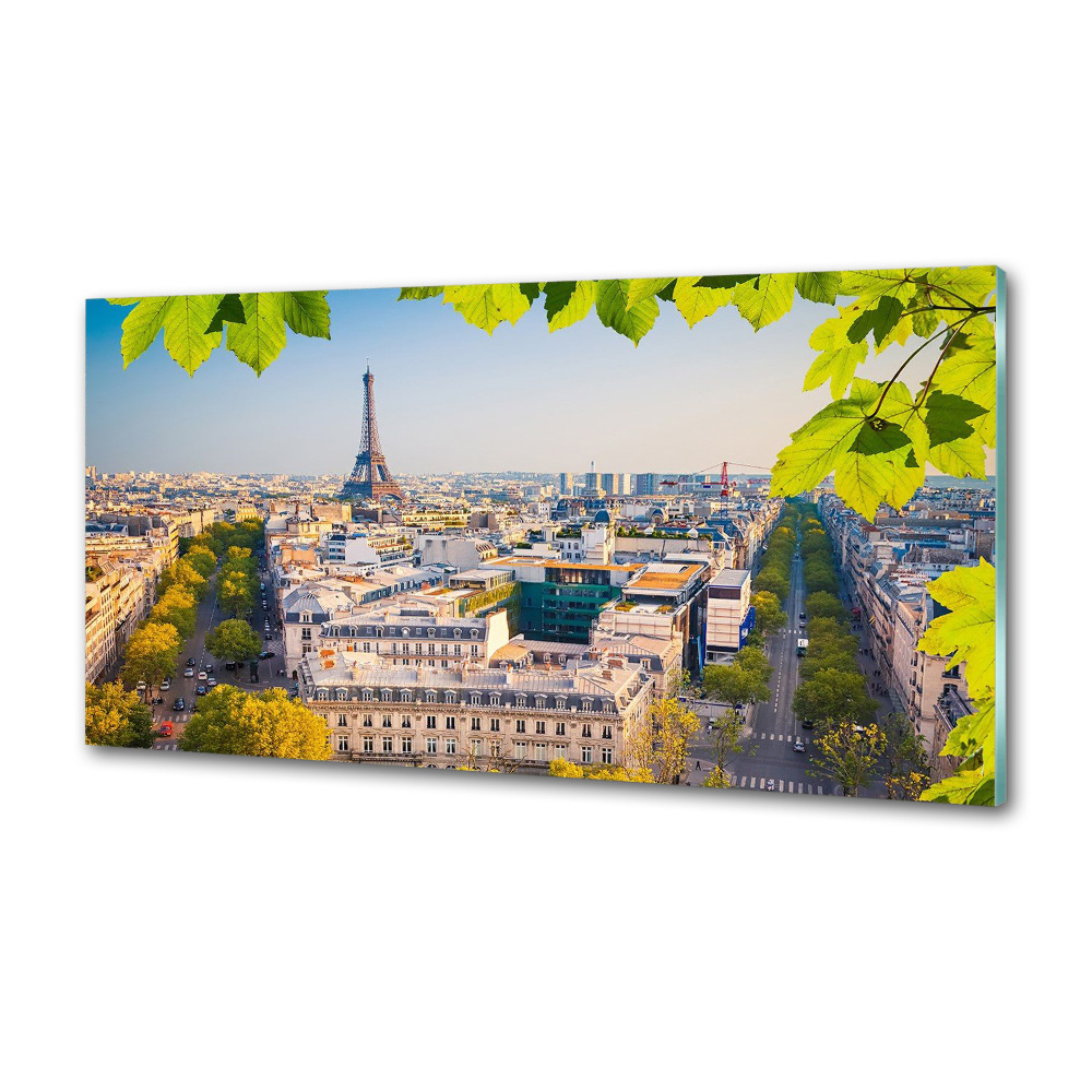 Panel szklany do kuchni Paryż