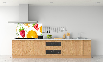 Panel szklany do kuchni Owoce