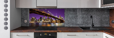 Panel do kuchni Manhattan nocą