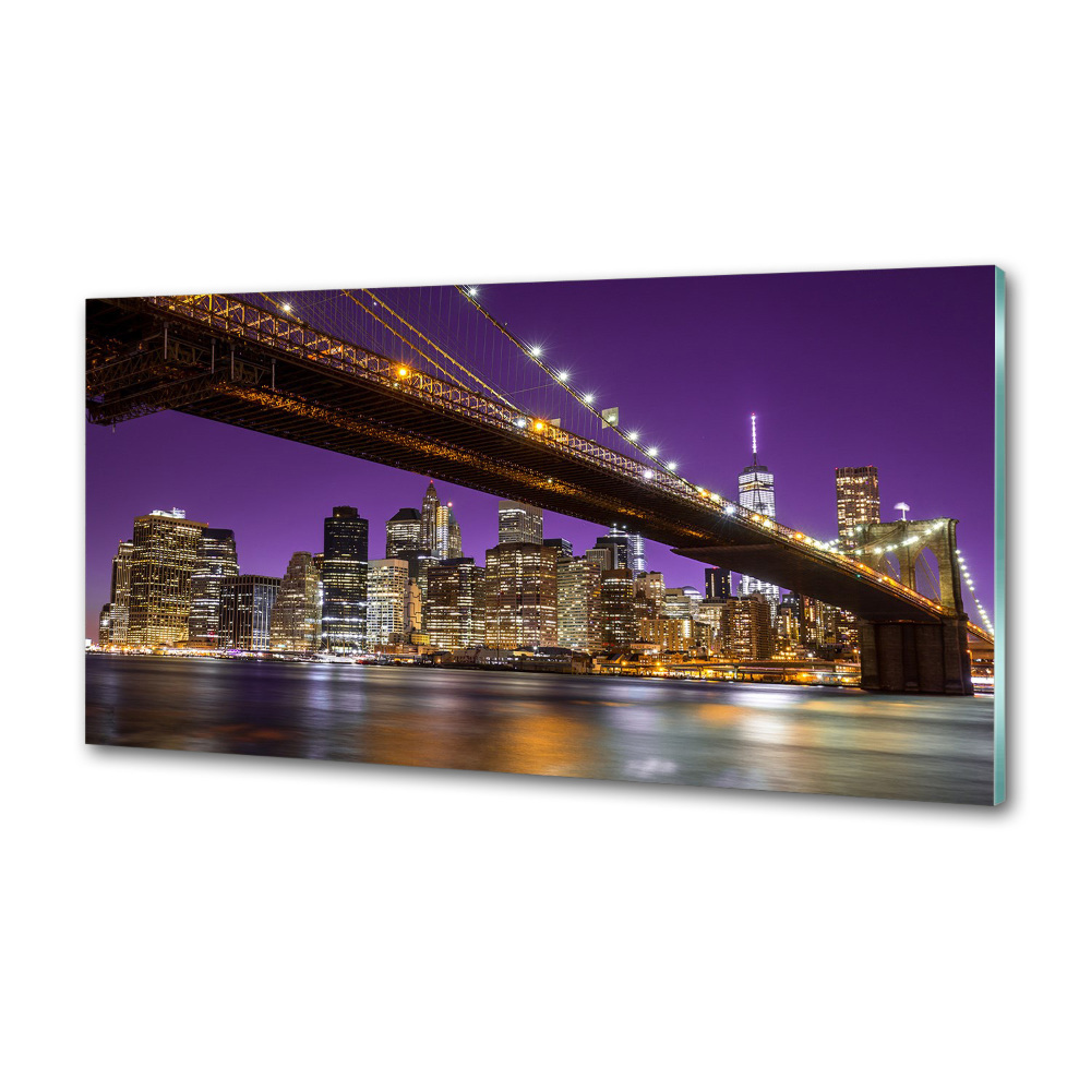 Panel do kuchni Manhattan nocą