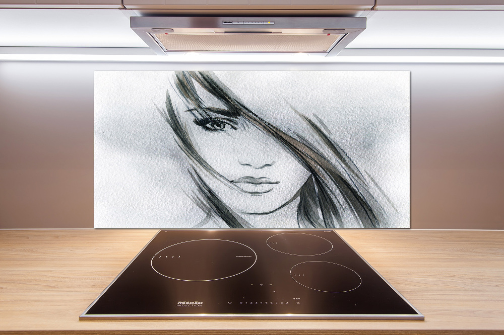 Panel do kuchni Portret kobiety