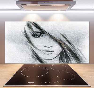 Panel do kuchni Portret kobiety