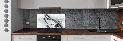 Panel do kuchni Portret kobiety
