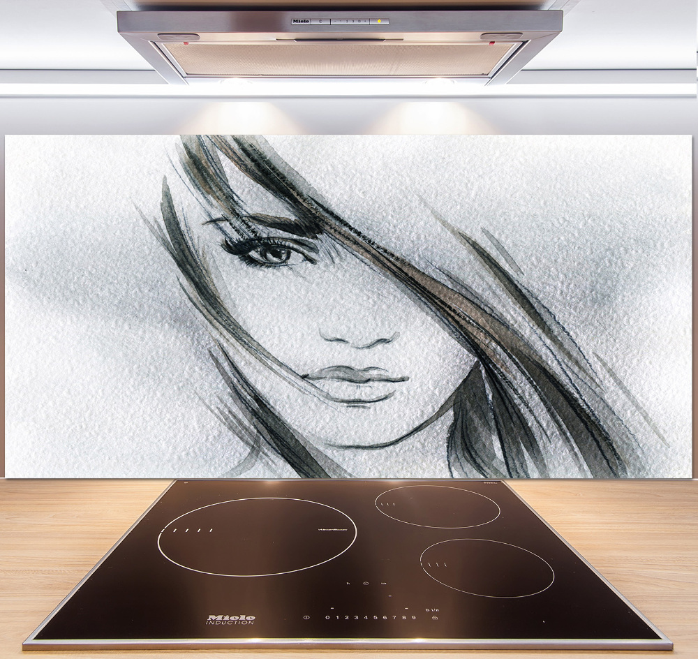 Panel do kuchni Portret kobiety