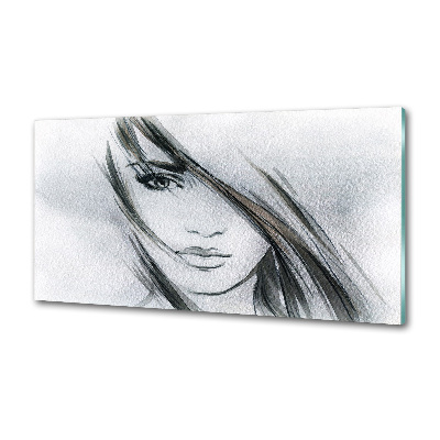 Panel do kuchni Portret kobiety