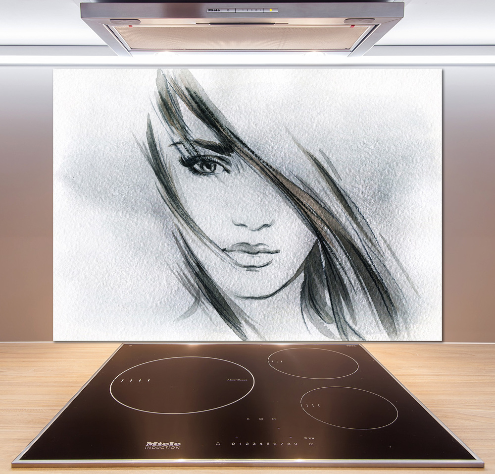 Panel do kuchni Portret kobiety