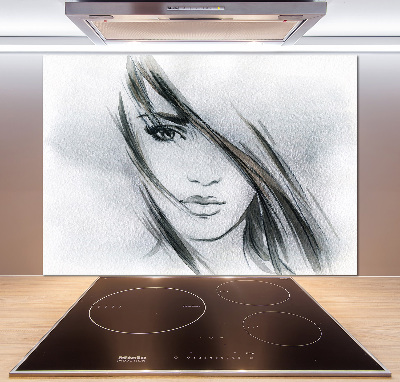 Panel do kuchni Portret kobiety