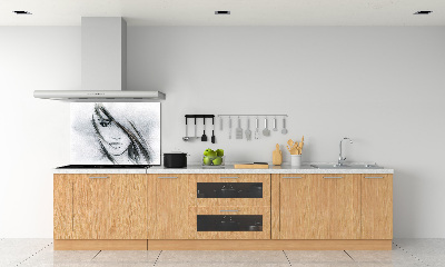 Panel do kuchni Portret kobiety