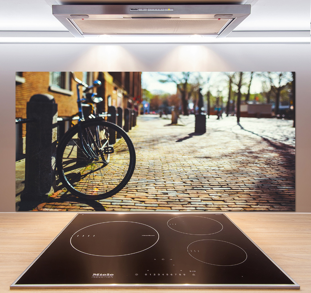 Panel lacobel Rower w Amsterdamie